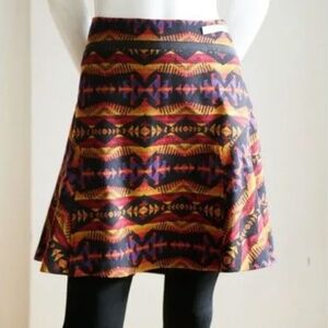 Pendleton Southwestern Print Mini Skirt Size 14 NWT Heritage-Inspired